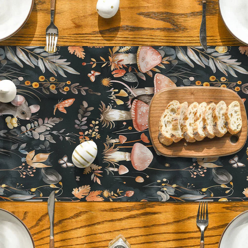 Axyaa Bohemia Table Runner Kitchen Dining Decoration Runner for Indoor Outdoor Home