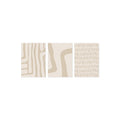 Bohemian Beige Canvas Prints Set by Axyaa - Modern Abstract Art for Home & Office