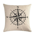 Axyaa Nautical Series Pillowcase for Home Sofa Living Room Decor