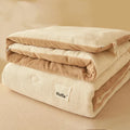 Axyaa Plaid Milk Velvet Winter Blanket | Single & Double, Thick, Feather Core | Spring & Autumn Blanket