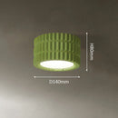 Axyaa Resin Tube Lamp - European Cream Style LED Ceiling Light for Home Decor