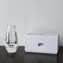 Axyaa Crystal Vase, 8.27" Modern Lead-Free European Crafted Flower Vase for Home