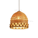 Axyaa Woven Rattan Chandelier Pendant Light for Home Decor