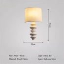 Axyaa Spiral Solid Wood Wall Lamp for Living Room, Study, Bedroom, Corridor