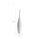 Axyaa Modern Minimalist Ceramic Vase Black White Handmade Art Decoration Living Room