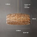 Axyaa Black Chrome LED Chandelier for Dining Room