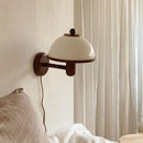 Axyaa Mushroom LED Wall Light with Wooden Acrylic Lampshade for Home Decor