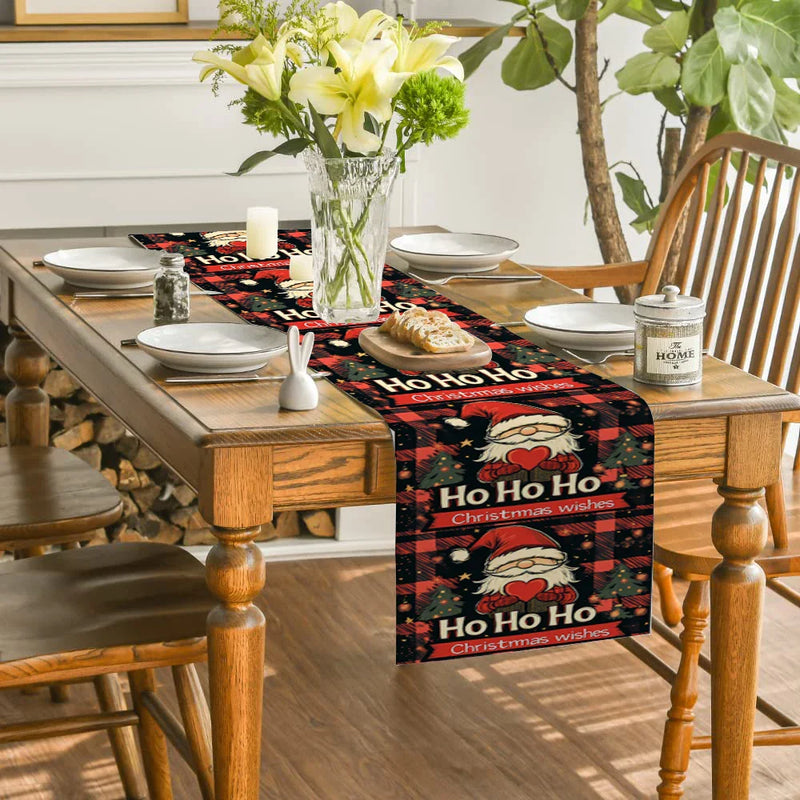 Axyaa Christmas Dwarf Love Table Runner Wedding Dining Decor.