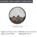 Axyaa Stainless Steel LED Outdoor Wall Lamps Waterproof Balcony Garage Lighting