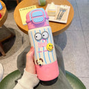 Axyaa Kids Stainless Steel Animal Thermos Water Bottle with Straw