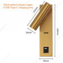 Axyaa LED Reading Wall Lamp with USB Rechargeable Switch - Bedroom Bedside Lighting