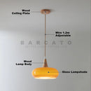 Axyaa Retro Modern Orange Chandelier for Dining, Study, and Bar