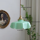 Axyaa Yellow Glass LED Pendant Lights for Indoor Lighting, Nordic Hanging Lamp