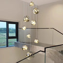 Axyaa LED Staircase Chandeliers for Living Room, Modern Indoor Hanging Pendant Light