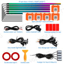 Axyaa 18-in-1 Car Ambient Lights - RGB 64 Colors, APP Control