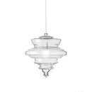 Axyaa Glass Chandelier: Modern Simple Bar Dining Room Art Lighting