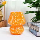 Glass Mushroom Table Lamp Cream: Axyaa Branded Bedroom Decoration Lamp