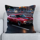 Axyaa Muscle Car Printed Pillow Cover for Stylish Home Decor