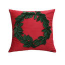 Axyaa Christmas Festival Flower Round Pillowcase for Cozy Home Decor
