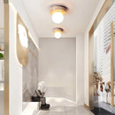 Axyaa Natural Yellow Limestone Ceiling Lamp - Creative Japanese Style Lighting