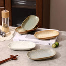 Axyaa Ceramic Tray: High-End Plate for Wine, Restaurant, and Desserts