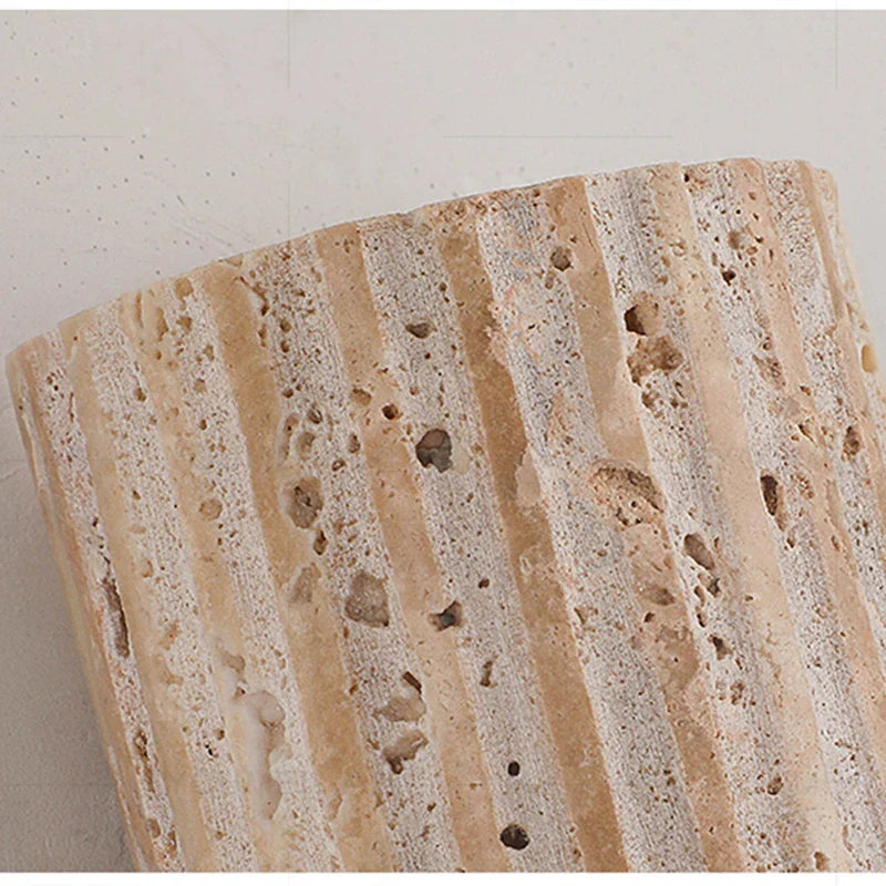 Axyaa Yellow Travertine LED Wall Light Room Decoration Wall Lamp Living Dining Room