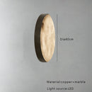 Axyaa Luxury Marble Ceiling Lamp Black Gold Modern Home Decor