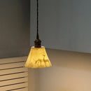 Axyaa Vintage Brass LED Pendant Lamp | Japan Style Hanging Lights | Ceramic Finish