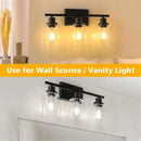 Axyaa Clear Glass Cylinder Lamp Shade for E27 Chandelier Table Wall Vanity Lamp