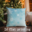 Axyaa Snowflake Tree Pattern Pillow Cover for Sofa Bedroom Car