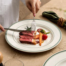 Axyaa High Temp Ceramic Steak Plate – Special Oval Fish Plate for Western Restaurants