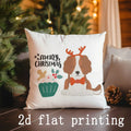 Axyaa Christmas Animal Pattern Cushion Cover for Sofa Bedroom Car Pillows