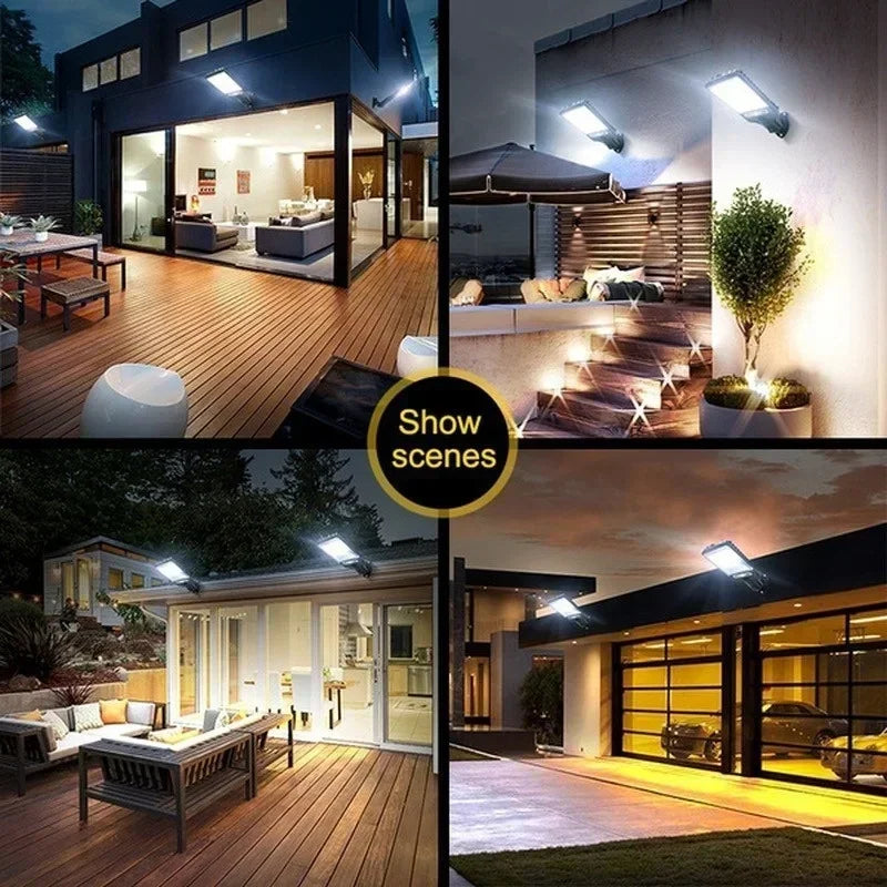 Axyaa Solar Security Light with 3 Modes for Garden Pathways