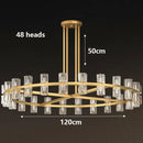 Axyaa Crystal Chandelier: Modern Decorative Lighting for Living and Dining Room