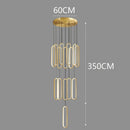 Axyaa Staircase Chandeliers: Modern LED Pendant Light Lamps for Living Room
