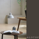 Axyaa Ceramic LED Pendant Lights: Modern Black White Nordic Hanging Lamp