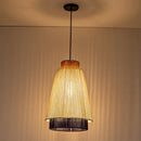 Axyaa Japanese Woven Cotton Pendant Light for Home Decor & Lighting