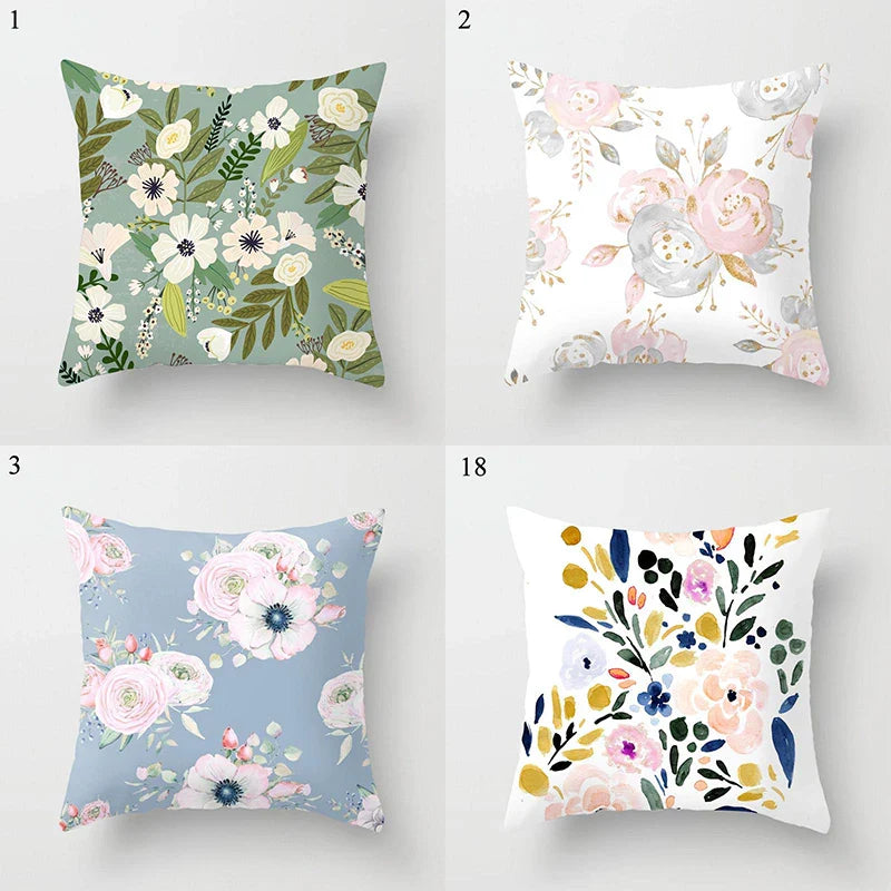 Axyaa Floral Pattern Pillowcase for Home Decor and Events