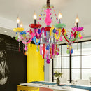 Axyaa Colorful Crystal Chandelier for Children's Room