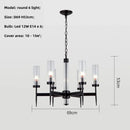Axyaa Gold Metal Glass Pendant Light with LED, Chain Hanging Lamp for Modern Living Room