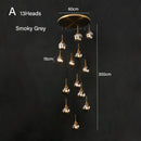 Axyaa Nordic Glass Ball Chandelier for Home Decor Lighting Fixtures
