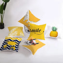 Pineapple Leaf Cushion Cover - Axyaa Summer Yellow Decor Pillowcase