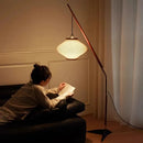 Axyaa Pine Bell Floor Lamp Retro Style for Living Room and Bedroom
