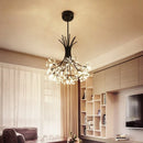 Axyaa Crystal LED Chandelier: Modern Luxury Pendant Lamp for Home Decor