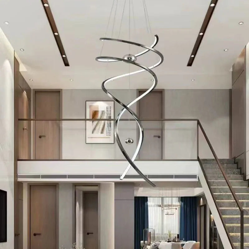 Axyaa Staircase Chandeliers LED Pendant Light Lamps for Modern Home Decor