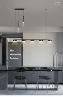 Axyaa Modern LED Chandelier for Dining Room and Kitchen with Long Hanging Pendant Light