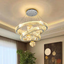 Axyaa Crystal Chandelier Pendant Light for Living and Dining Room