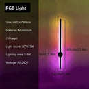 Axyaa Rotatable RGB LED Wall Lamp 60/80/100cm for Bedroom Living Room Decor