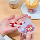 Axyaa Mini Pill Box with Handle: Clear Sealed Moisture-Proof Medicine Organizer