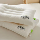 Axyaa White Cotton Sleeping Pillow for Kids and Adults, Neck Health Care Support